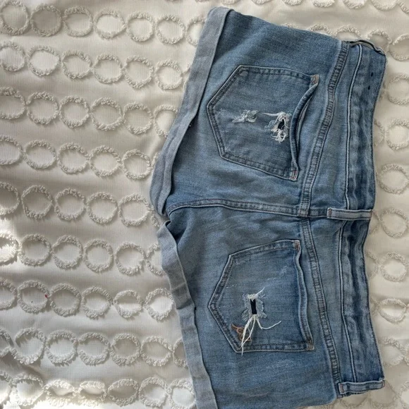 Express Light Blue Denim Shorts - Picture 5 of 7